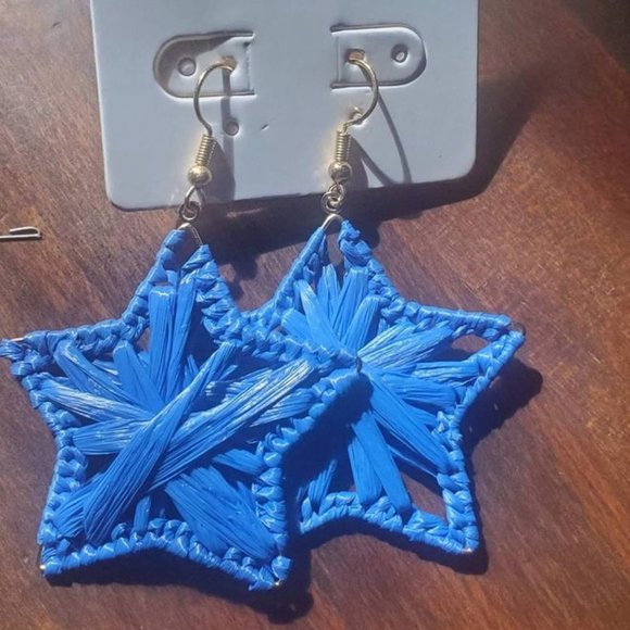 Jewelry - Blue Star Earrings